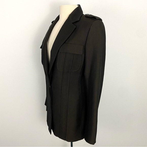 Gucci size EU 40 / US 2 Brown Wool and Silk Blazer - Picture 3 of 11